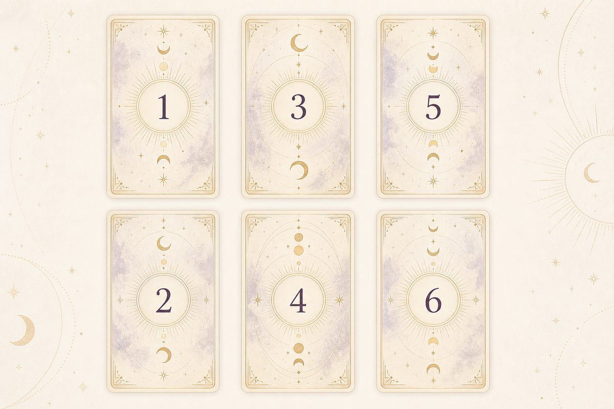 恋人たちの未来を占う6枚の配置図